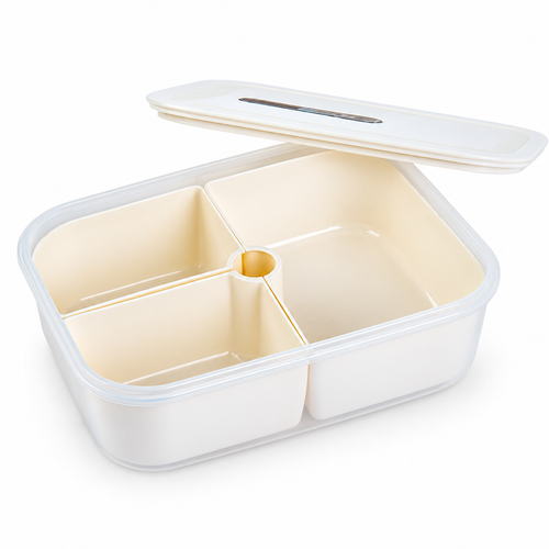 3-Compartment Food Prep &amp; Storage Container
