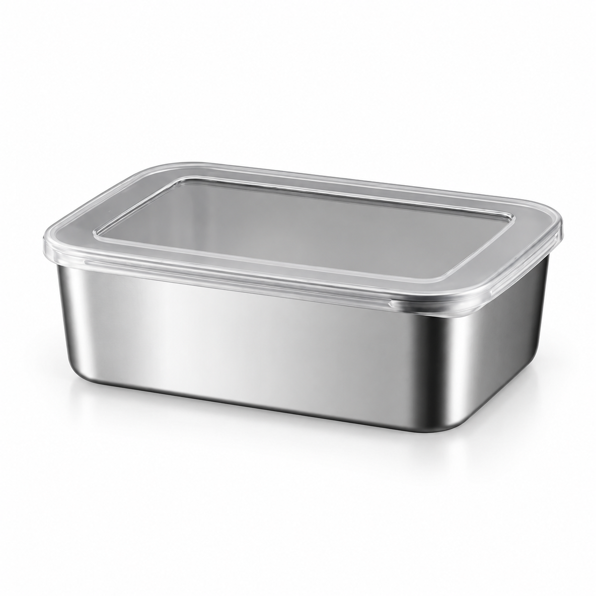 Rectangular Stainless Steel Food Storage Container with Lid