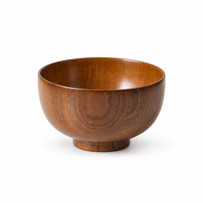 12cm Natural Jujube Wood Dining Bowl