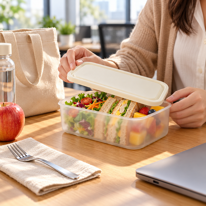 Large Rectangular Food Storage Container (2000ml)