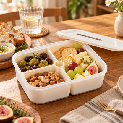 3-Compartment Food Prep &amp; Storage Container